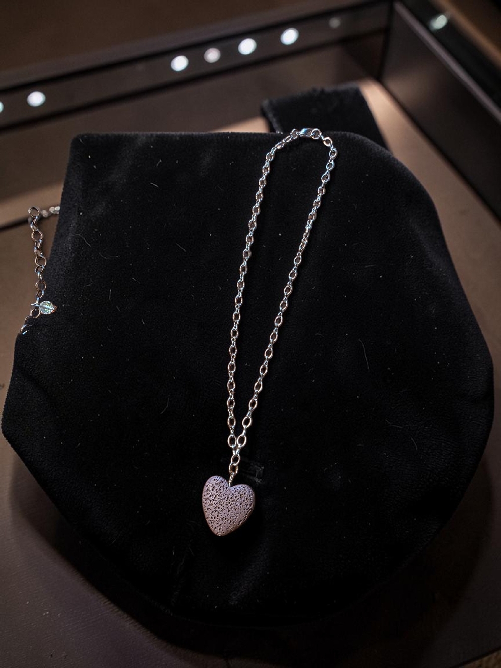 Styleandstone Exclusive Lava Stone Heart Necklace